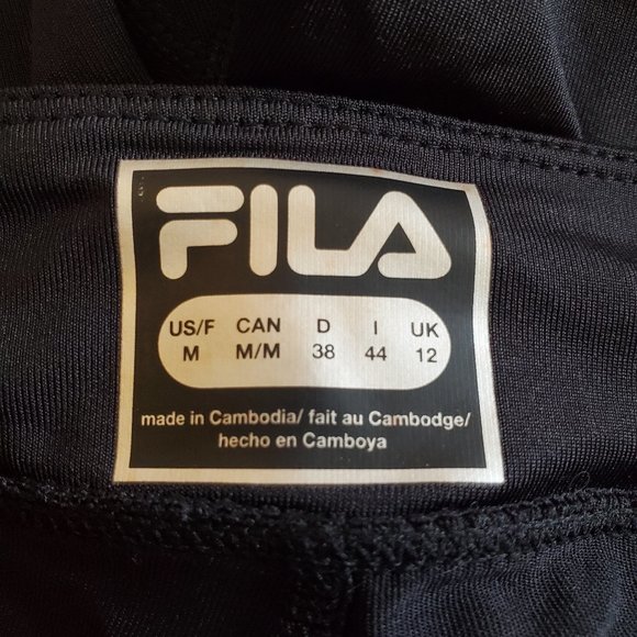Fila Black Capris Leggings Size M - Picture 12 of 14